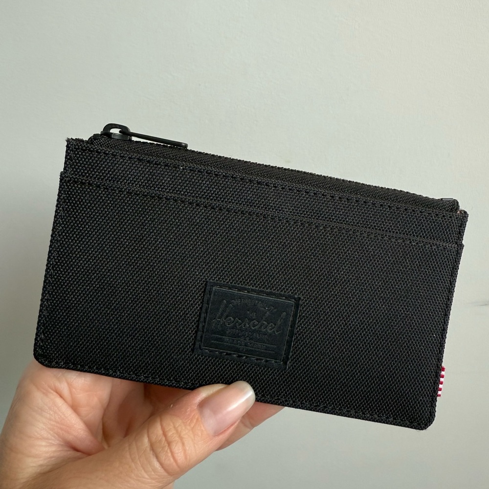 Herschel Supply Company Black and Red Card Holder NWOT